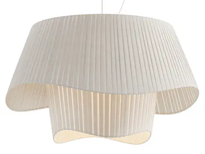 Silk Satin Chandelier 3D model