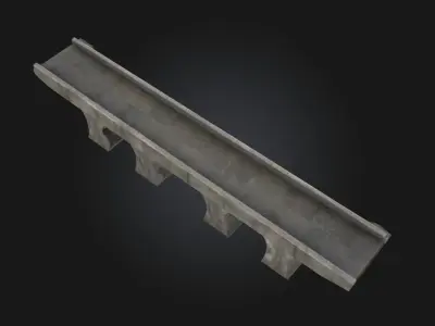 Elevated Stone Structure  Ancient Craftsmanship on a Grand  3D model