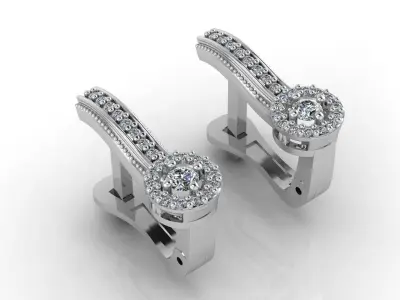 Mini Set Ring Pendant Earrings STL 3DM Womens Jewelry 3D print model