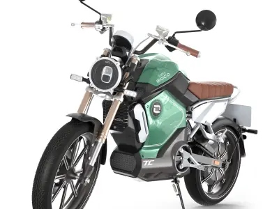 Super Soco TC Cafe electric motorcycle 3D model