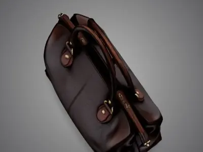 Leather Handbag 3D model