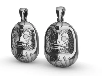 Daruma Pendant 3D print model