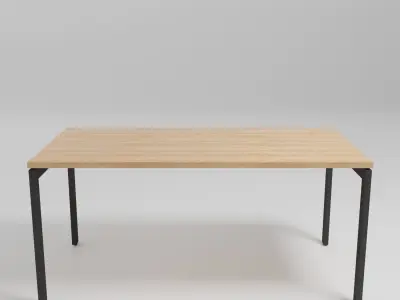 OGI U - Rectangular workstation desk - Free 3D model