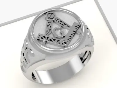 MASON  MALE  RING 3D print model