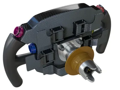 F1 Steering Wheel Porsche 3D model