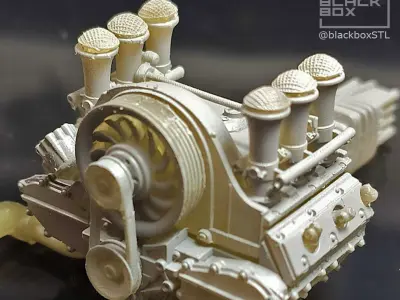 Velocity Stack for  Flat six ENGINE 1-24th 3D print model