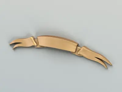 Decorative Ribbon 009 3D model