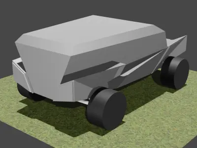 futuristic car 3D model