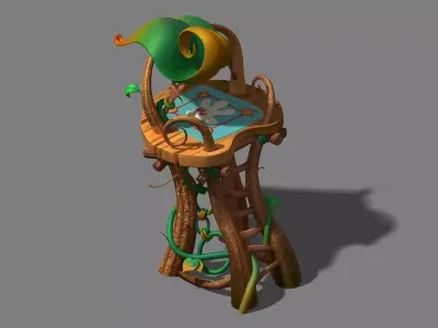 GameCartoon - City - Watchtower 32 3D model