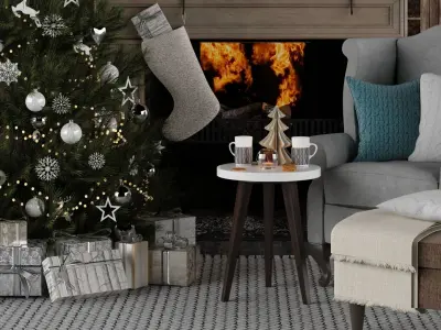Christmas Set 3D model shop