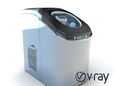 Contemporary Ice Maker model pack with Streamlined Design Low-poly 3D model
