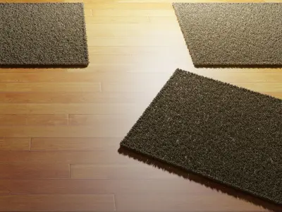 Carpet Ikea Hampen Rug 3D model