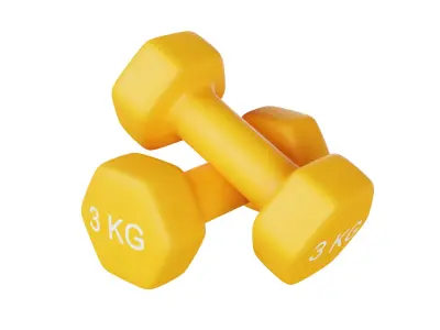 3 Kg Dumbbell 3D model