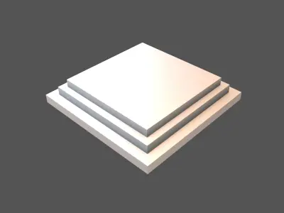 Podium Stage v2 004 Low-poly 3D model