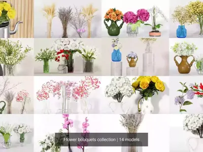 Flower bouquets collection