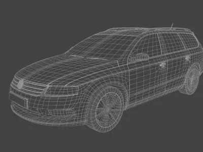 volkswagen passat Low-poly 3D model