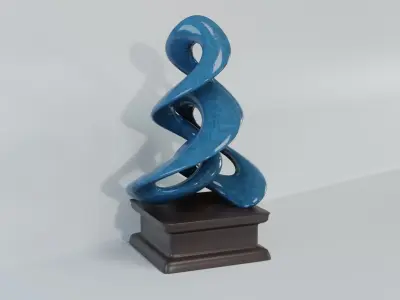 Art Decoration - Twisted Pine - Stylish Statue 3D model