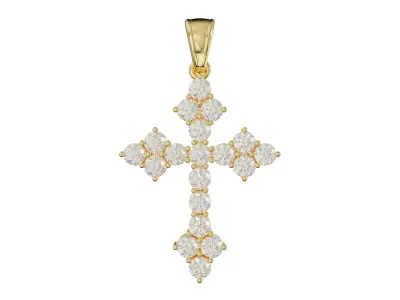 CROSS PENDANT 3D print model