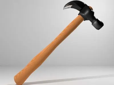 Civil Tool - Claw Hammer 3D model