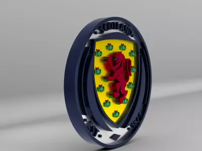 Scotland National Soccer Team Logo 3D model