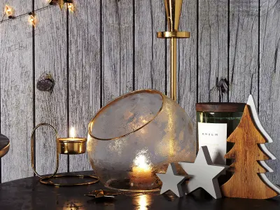 Christmas decor set 06 3D model