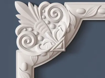 10 Molding Corners Collection  3D model