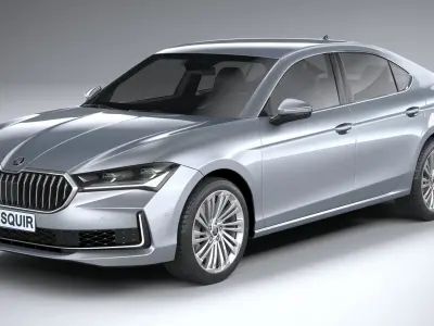 Skoda Superb 2024 3D model