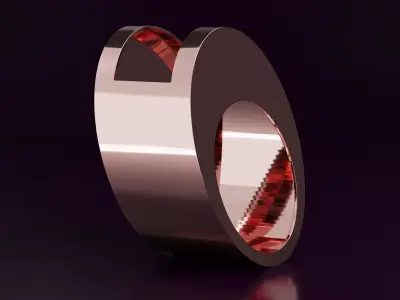 free form ring N63 Free 3D print model