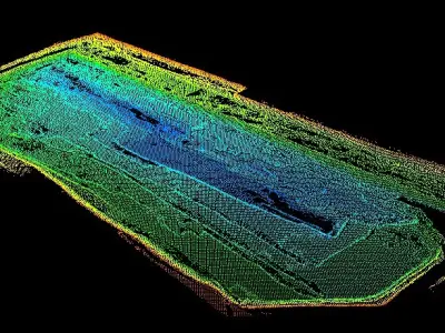 The mining model by 3d laser scanning 3D model