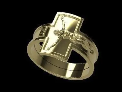 Anillo cristo 3D print model