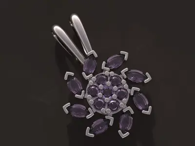 BEUTIFULL MARQUISE PENDANT 3D print model