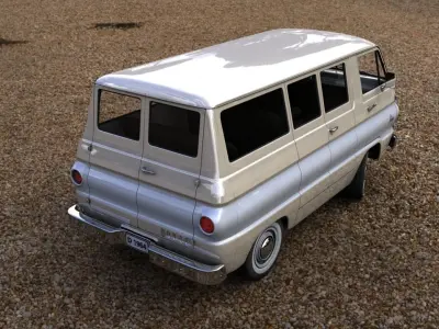 DODGE A100 COMPACT WINDOW  1964 3D model