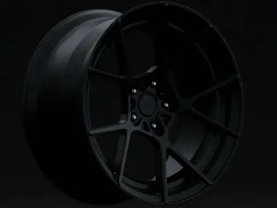 Rotiform KPS Aftermarket Wheel Low-poly 3D model