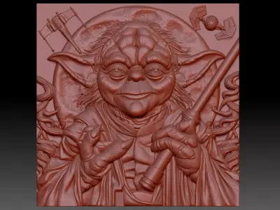 Master Yoda 3D print model