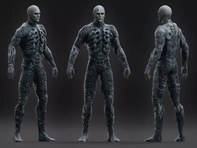 Engineer Prometheus Low-poly 3D model