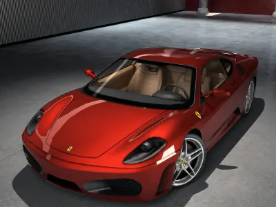 Ferrari F430 Berlinetta Low-poly 3D model