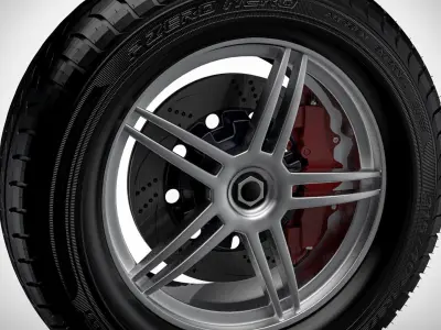 Wheel v1 3D model purchase