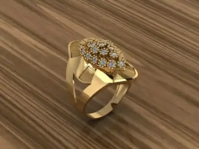 Woman Ring  3D print model