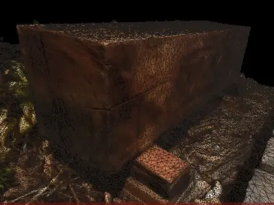 sawed log - Tronco aserrado 3D model