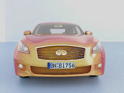 Infinity M56S car model Low-poly 3D model
