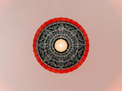 Chinese Hanging Lantern for Chinese New Year 2021 3D model