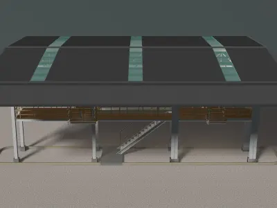 Truck control station 24i10 3D model