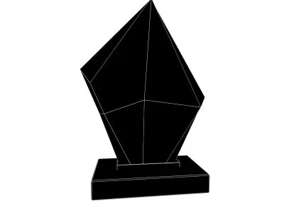 Glass Trophy v1 001 Low-poly 3D model