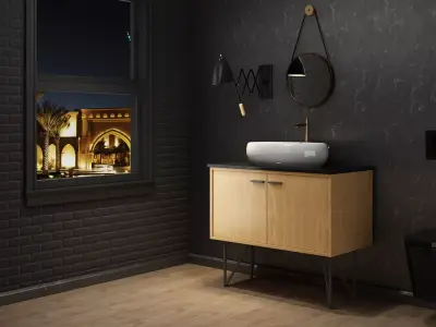 Luxury bathroom 0135 3D model