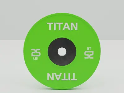 Competition Style Weight Plates 3D model