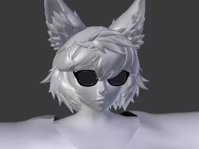 White 3D model