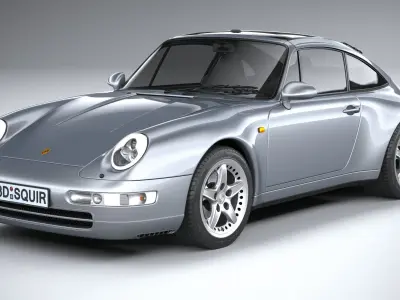 Porsche 911 993 Targa 1995 3D model