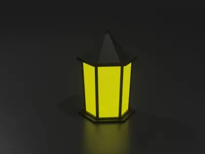 Simple Lanterns Free low-poly 3D model