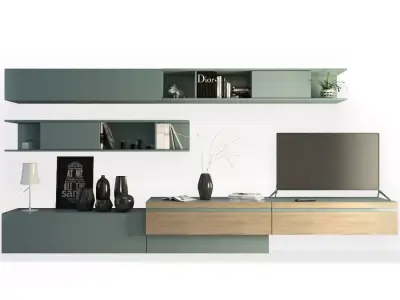 Contemporary TV Furniture 01 3D model