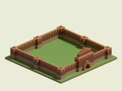 Savanna Walls 3D model